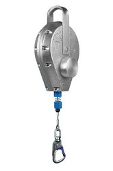 IKAR Fall Arrestor With Auto Controlled Descent And Handle (Aluminium Housing, Steel Cable Lifeline) - 18m